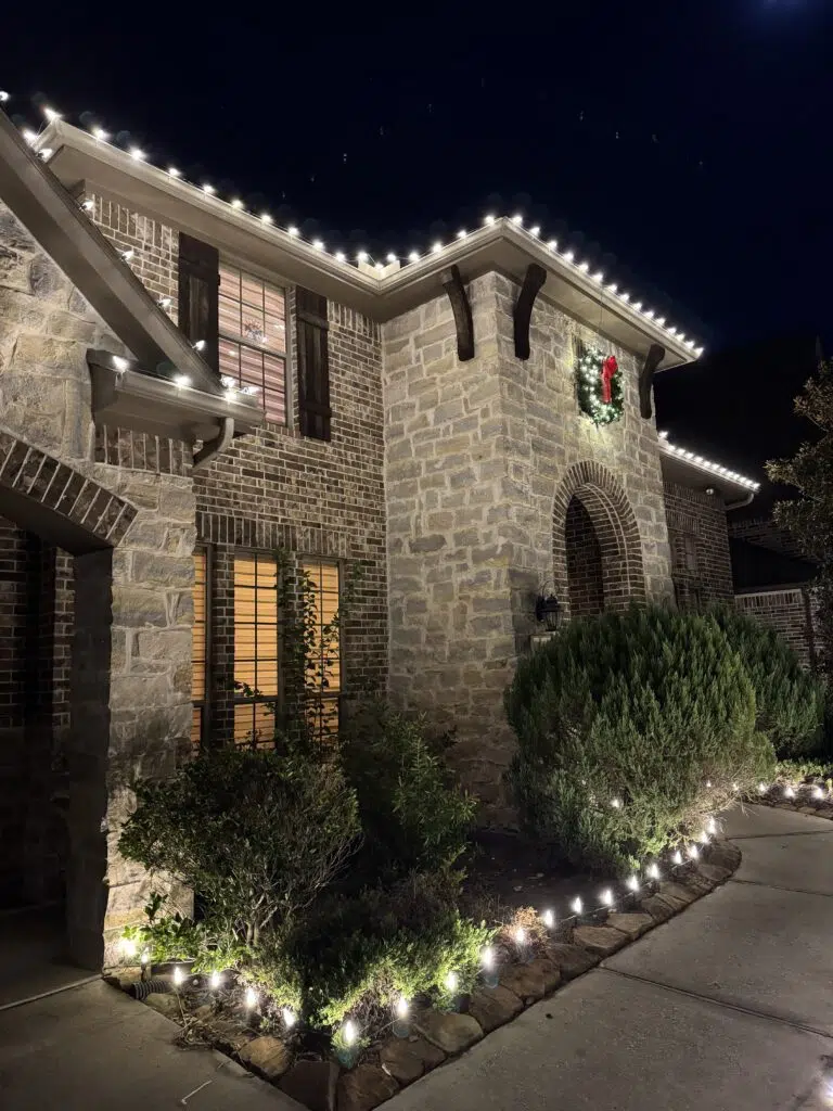 View christmas light installation project in Ashland